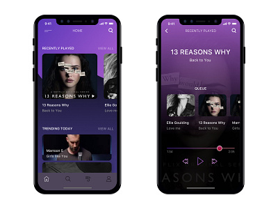 Music App app design minimal product design ui uiux ux ux design