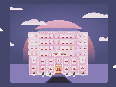 Grand Today architecture budapest figma grand budapest hotel hotel illustration today
