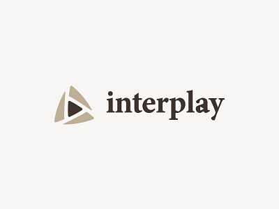 Interplay fragment illustrator logo logotype structure triangle upward wind