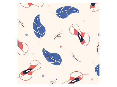 Leaf Pattern abstract bomb illustration instagram leaf organic plant procreate