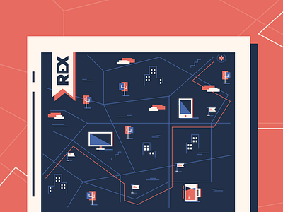 Map beer buildings cloud journey map milestone route tree