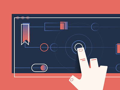 Advanced Settings abstract bomb button dashboard finger hand illustration illustrator settings