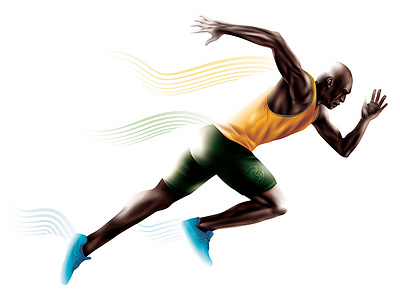 The runner adobeillustator digitalart marathon olympics runner running runningman sport sprint sprinter stockunlimited usainbolt vector vector illustration vectorart