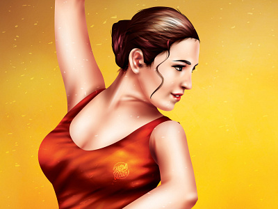 Flamenco -close up- adobeillustator close up dance dancer details digitalart face fire flame flamenco flamenco dancer girl illustration profile realism red dress spain vector vectorart woman