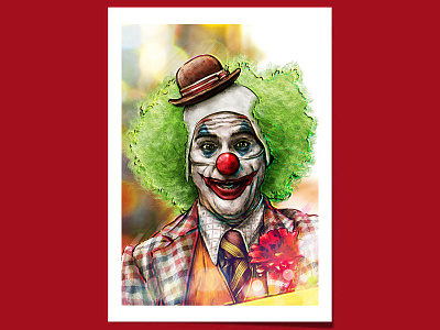 Hello Mr. Clown arthur fleck artprints close up clown clown face clown make up dceu everything must go joaquin phoenix joker joker 2019 joker art joker cosplay joker fan art joker fans joker movie joker quotes makeup movie the joker