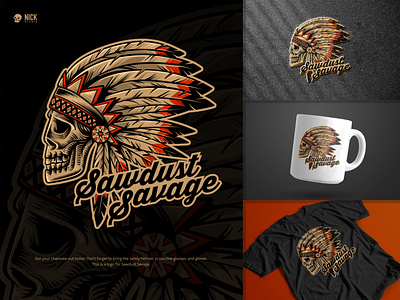 Sawdust Savage badge badge design brand identity branding design graphic design hand drawing hand drawn hand drawn logo illustration illustrator logo logo design t shirt t shirt design tshirt tshirt design vintage vintage design vintage logo