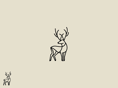 W branding deer identity logo w