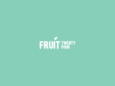 Fruit24 branding colorful fruit identity logo