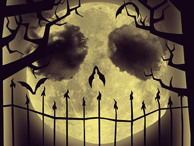Nightmare Before Christmas alternative movie poster alternativemovieposter design illustration jackskellington jacobmcalister moon nightmarebeforechristmas
