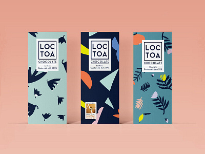 Loctoa chocolate designs branding design illustration