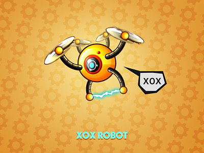 XOX - robot ( weekly warm-up ) artist charecter design game illustration ui vector weekly warm up xox