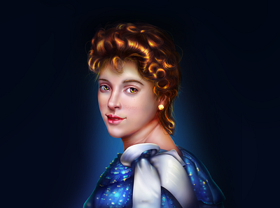 Cinderella 's portrait cinderella illustrations portrait art