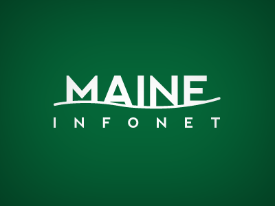 Maine InfoNet Logo branding graphic design illustrator logo typography