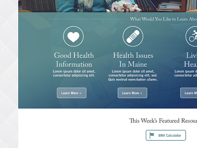 Health Website Homepage