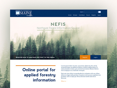 Forestry Landing Page