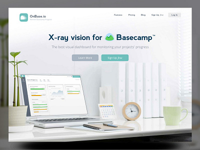 New Basecamp Web App Homepage
