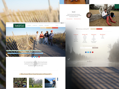Private School Proposed Interface coast interface outdoors photoshop private school school web web design