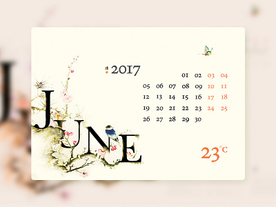 Calendar UI Concept_June