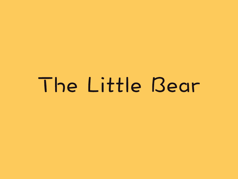 The Little Bear fun illustration stickers