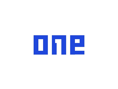 Oone blue brand branding design design art logo logocombination logodesign logogram logoinspiration logoinspirations logomark logonegativespace logos logotype logotype design negativespace number numbers