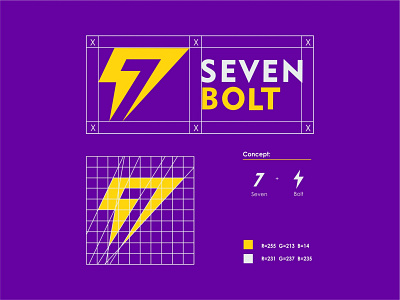 logo sevenbolt brand branding logobolt logocombination logodesign logogram logomark logonegativespace logoseven logotype negativespace negativespacelogo vector