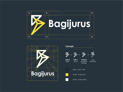 logo bagijurus brand branding illustration logo design logobagijurus logocombination logogram logomark logonegativespace logoplane logotype negativespace negativespacelogo