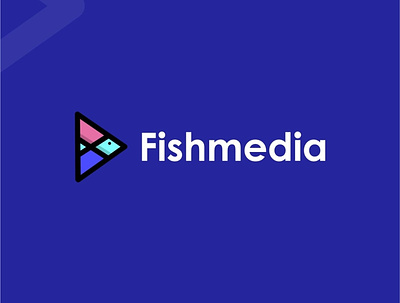 logo fishmedia fishlogo fishmedia illustration lgoprocess logo design logocombination logofish logomedia logomodern logoplay logosmart medialogo playlogo smartlogo