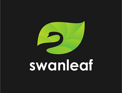 logo swanleaf branding logocombination logodesign logogram logoleaf logolearn logomark logonegativespace logoswan logotype negativespace negativespacelogo swanleaf