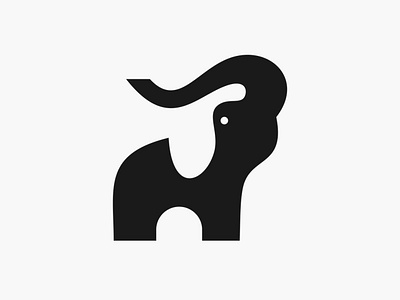 Elephant Logo animallogo designer elephant elephantlogo logo animal logodesign logoelephant logogram logonegative logonegativespace logonimal negativespace negativespacelogo