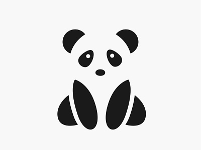 Panda Logo branding logoanimal logocombination logodesign logogram logomark logonegativespace logopanda negativespace negativespacelogo pandalogo