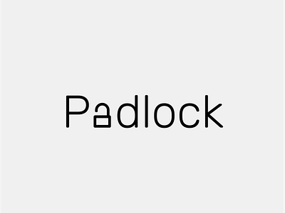 Wordmark Padlock