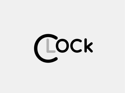 Wordmark Clock