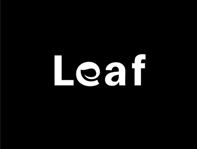 leaf wordmark leaflogo logoinspiration logoleaf negativespace negativespacelogo