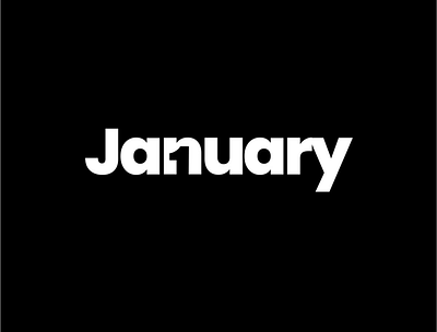 January Wordmark january negativespace negativespacelogo wordmarklogo