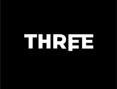 Three logo by amrl.id on Dribbble