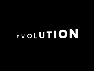 Evolution Wordmark evolution evolutionlogo logocombination logodesign logotype wordmark wordmarkinspiration