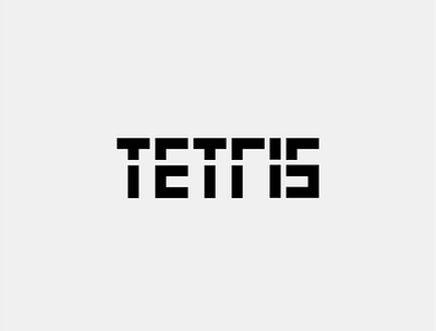 TETRIS WORDMARK CONCEPT logo logodesign logogram logotetris logotype tetris wordmark logo