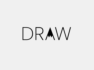 Draw wordmark draw drawing drawinglogo drawlogo wordmarklogo