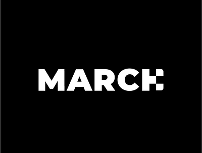 march wordmark logocombination march negativespace negativespacelogo