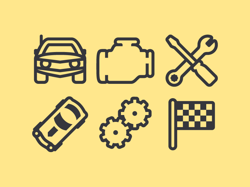 Hemmings Muscle Machines car hemmings icon illustration magazine pictogram