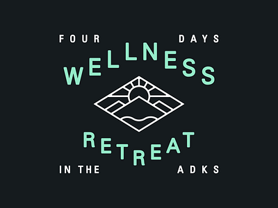 Logo Graveyard 01B adirondacks branding health identity logo logomark retreat wellness
