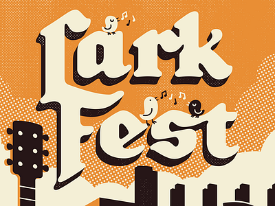 LarkFest 2017 hand lettering illustration lark fest lettering poster