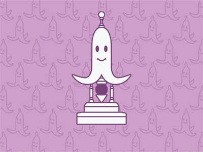 Mario Kart Trophy Series : Banana Cup icon illustration mario kart