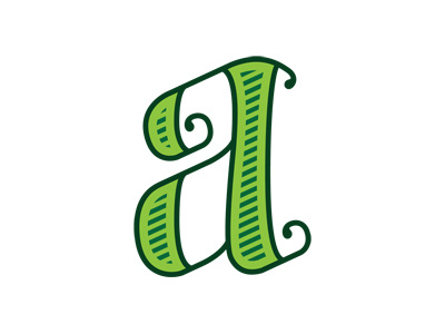 A a design letter type typography