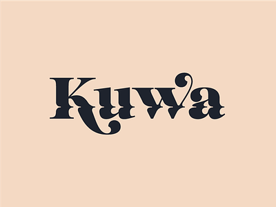 Kuwa Branding Exploration branding design logo logotype marbling textiles type