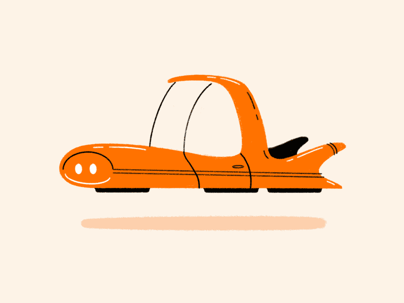 The Jetsons Lied animation car flying car hovercar illustration mid century retro futurism
