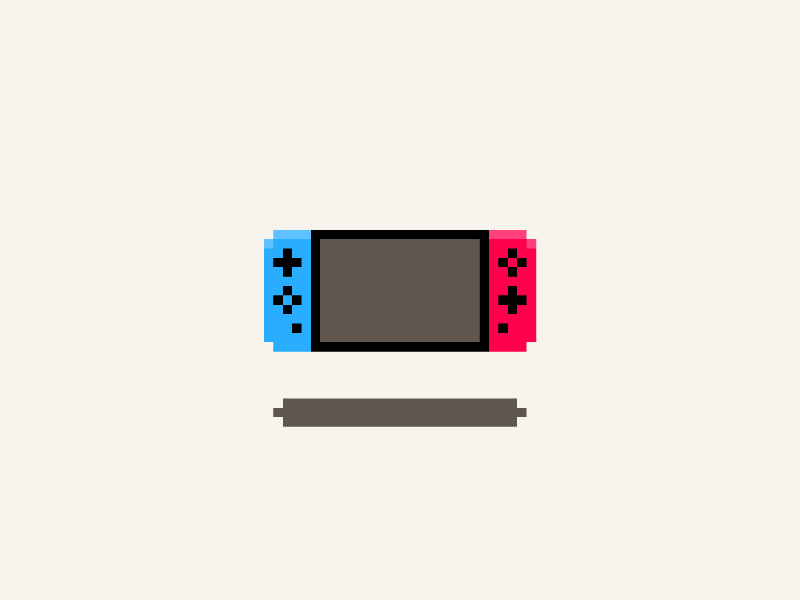 8-Bit Switch 8-bit animation console illustration nintendo pixel switch vector video game