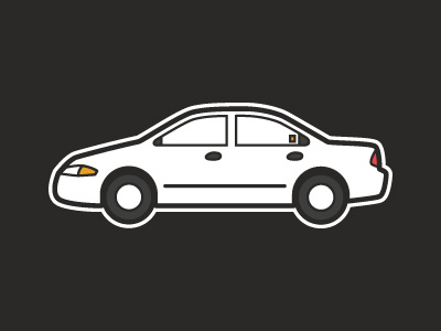 Protege car icon illustration