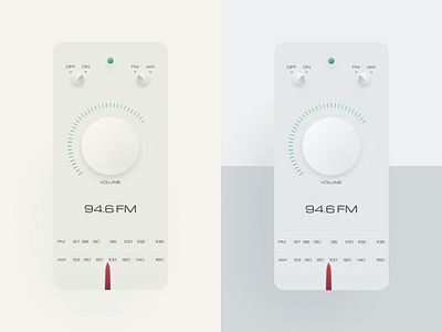 Retro Modern Radio App (vol. 2) 80s app appdesign design interface radio app trend trending ui uidesign uiux vintage vintage design