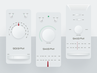 Retro Radio App Concept 80s app app design appdesign concept interface retro trending ui uidesign uiux